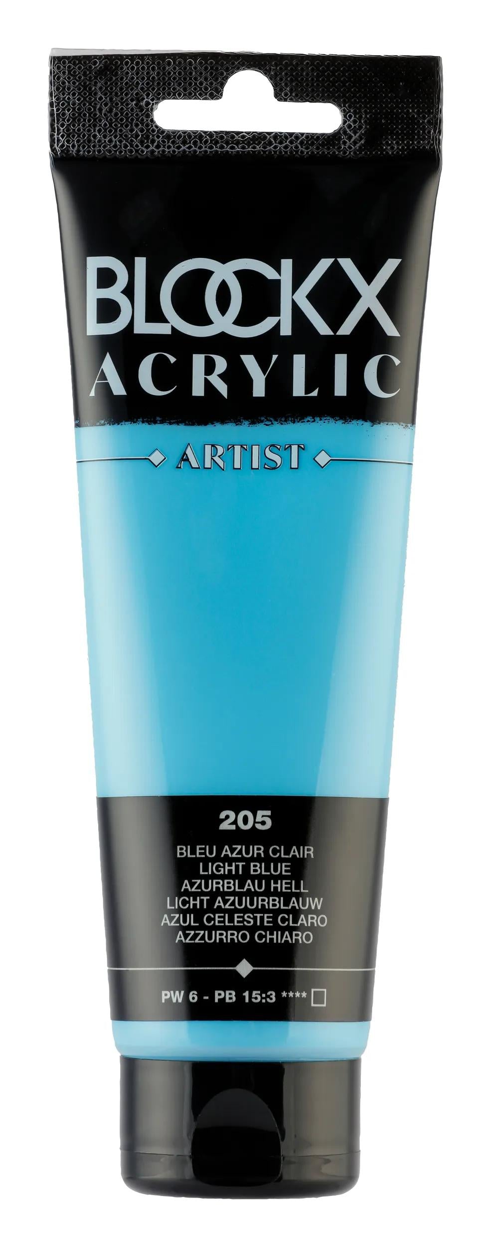 Fine acrylic paint tube 120ml - Blue azure (Lot x3)