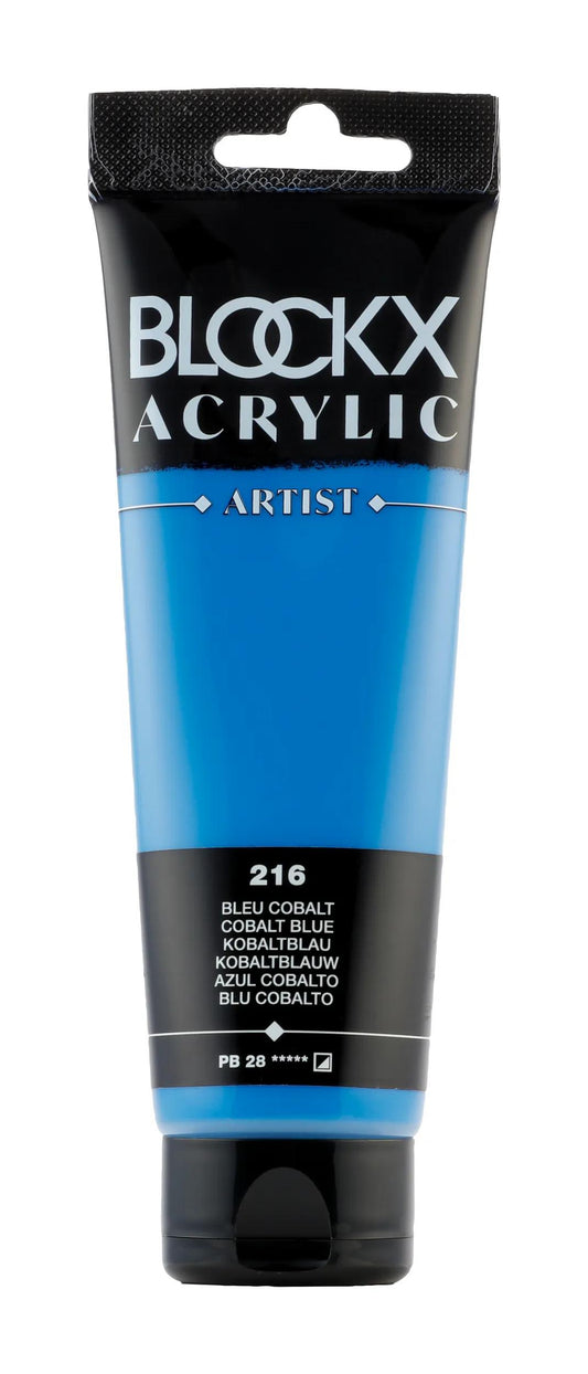 Fine acrylic paint tube 120ml - Blue cobalt 216 (Pack x3)