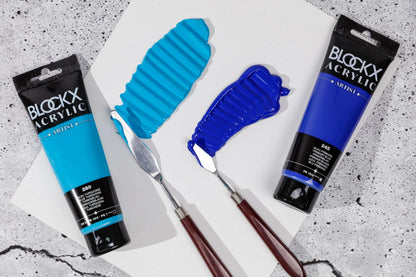 Tubo di vernice acrilico fine 120ml - Blu primario (confezione da 3)