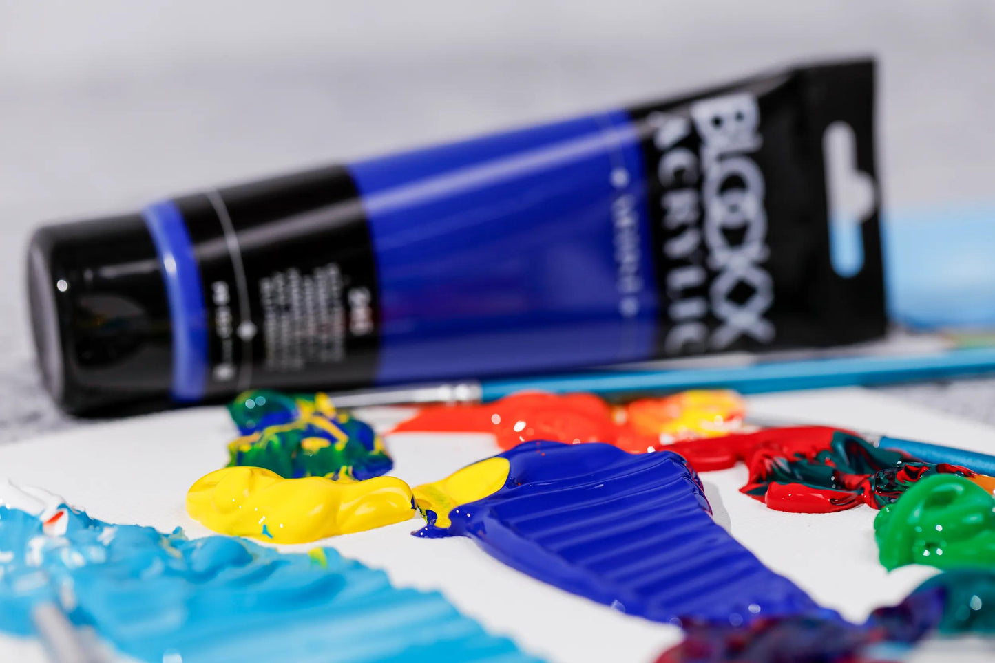 Fine acrylic paint tube 120ml - Primary blue 245 (Pack x3)