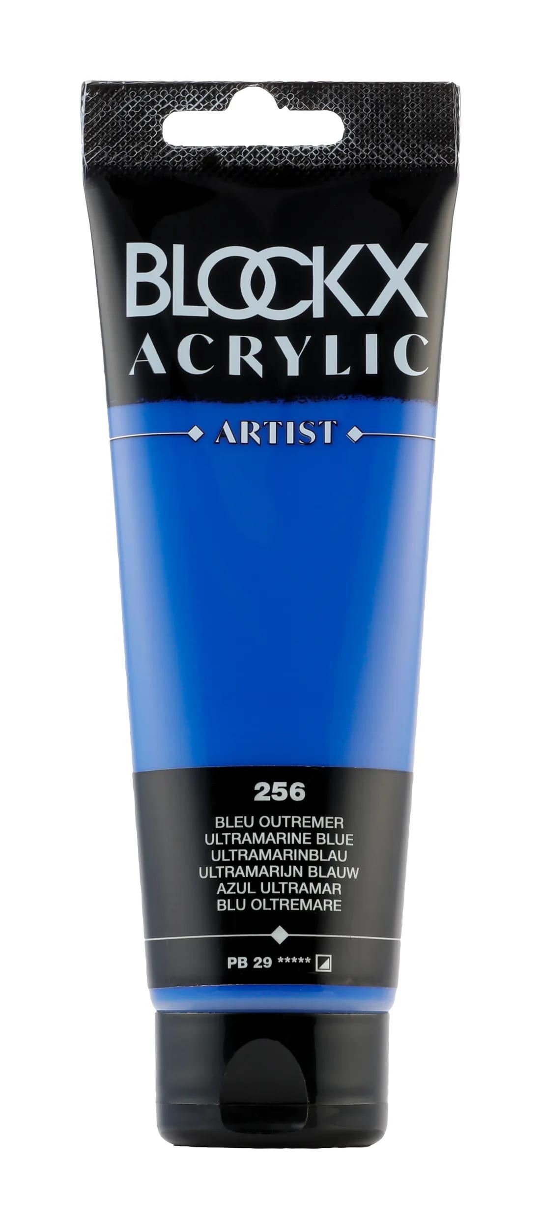 Fine acrylic paint tube 120ml - Blue overseas 256 (Pack x3)