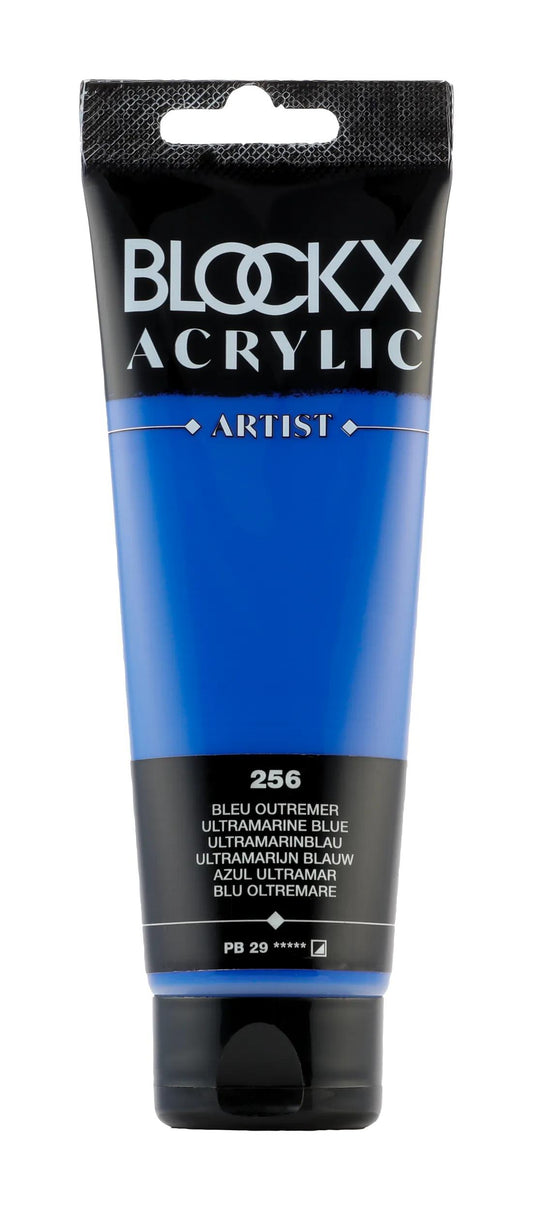 Fine acrylic paint tube 120ml - Blue overseas 256 (Pack x3)