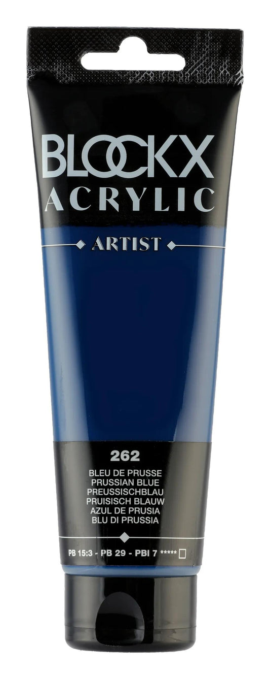 Fine acrylic paint tube 120ml - Blue Prussia 262 (Pack x3)