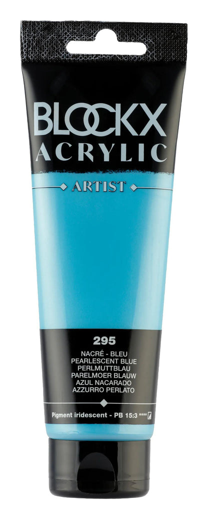Fine acrylic paint tube 120ml - Pearl blue (lot de 3)