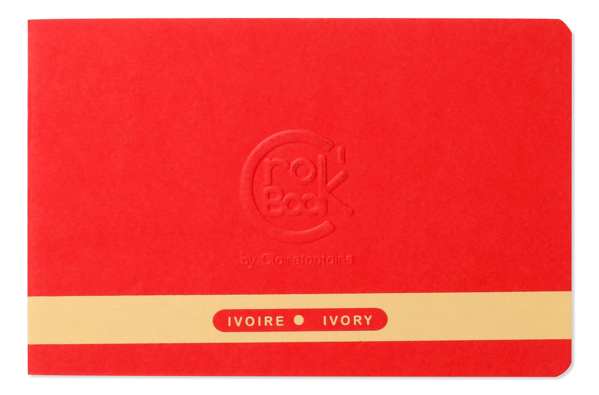 Crok'Book carnet piqué 24F 17x11cm 90g papier ivoire F - Aléatoire (lot de 10)