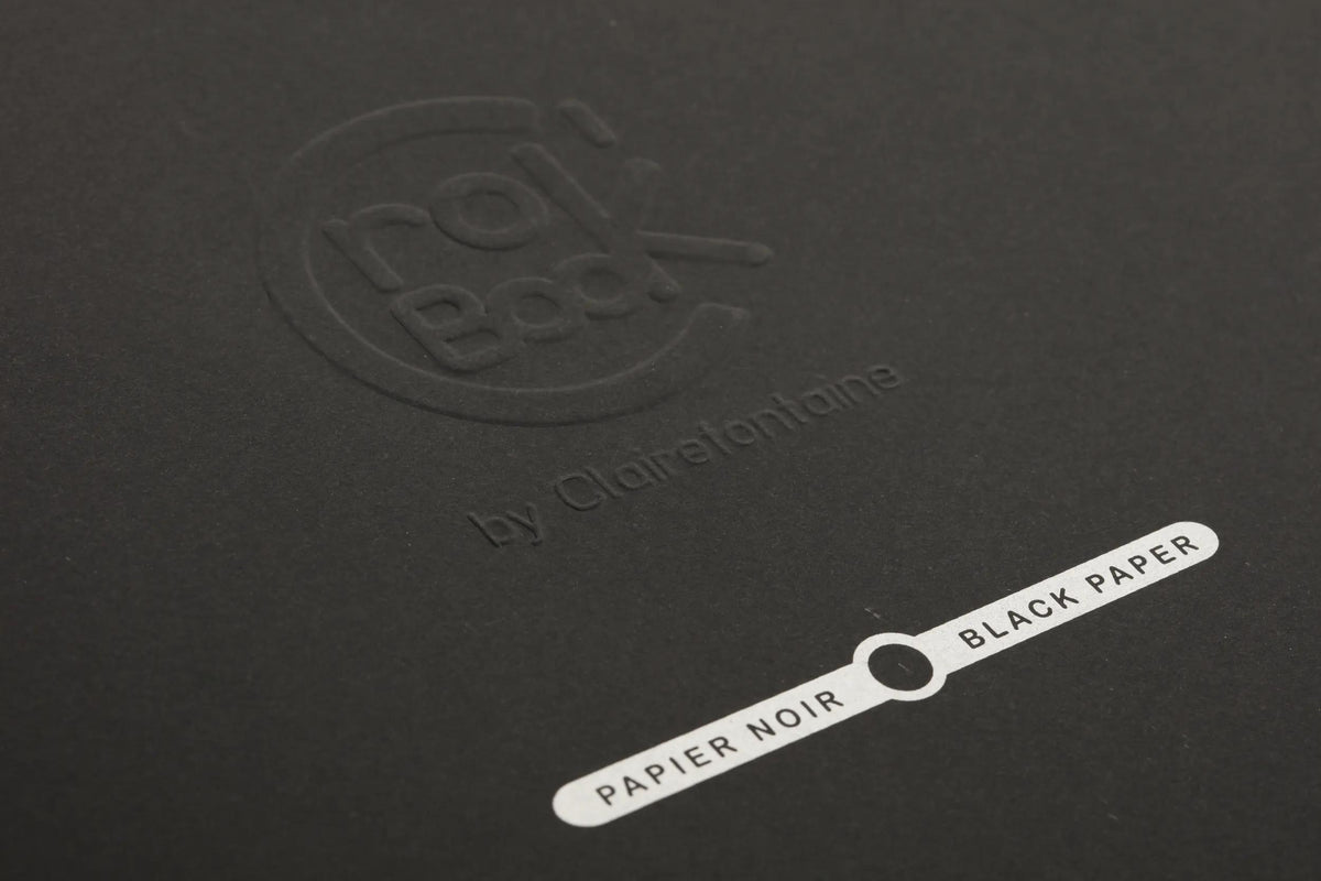 Crok'Book nicked notebook 20F 17x22cm 120g paper black F - Black (in bundle 10)