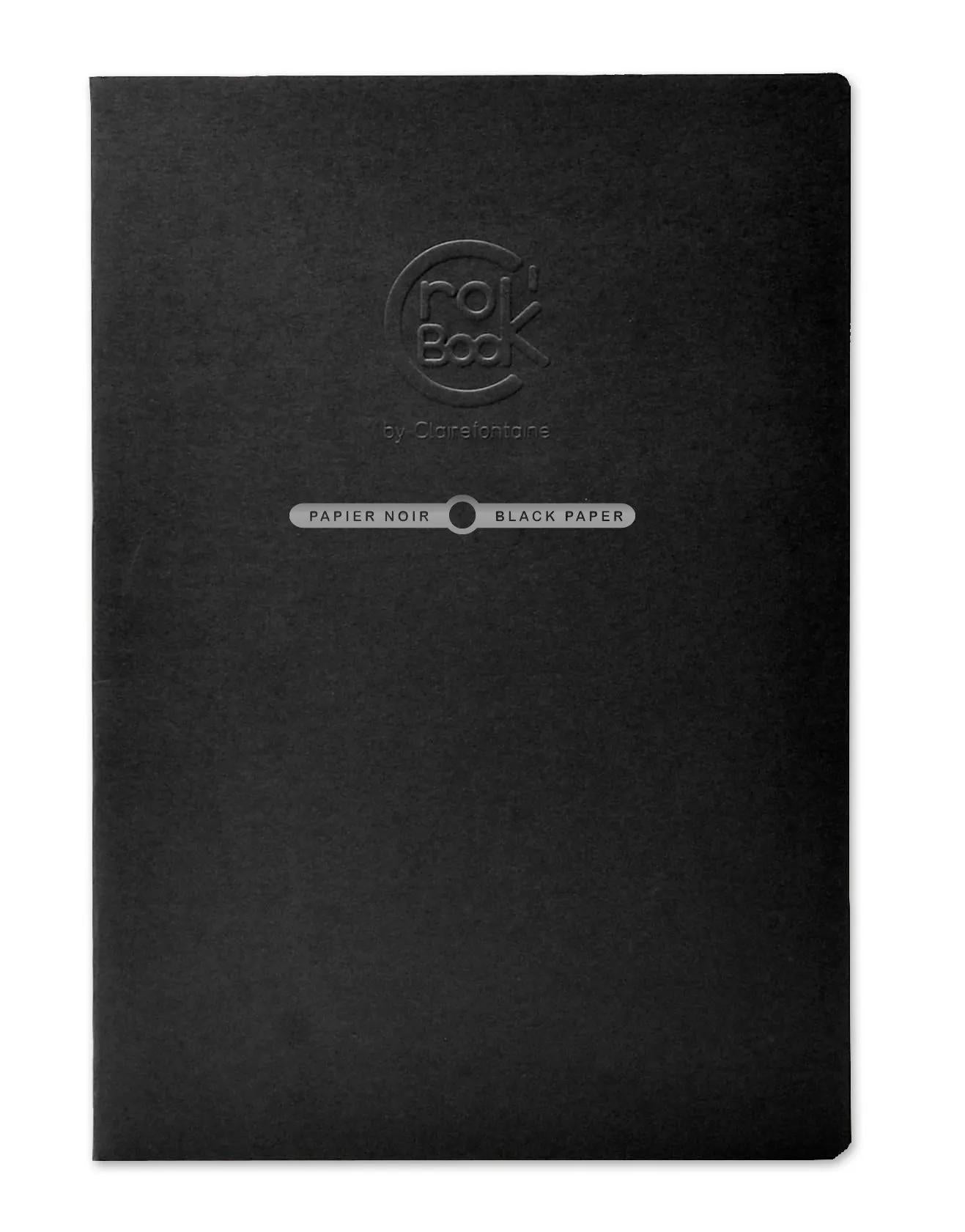 Crok'Book nicked notebook 20F A3 120g paper black F - Black (Pack x5)