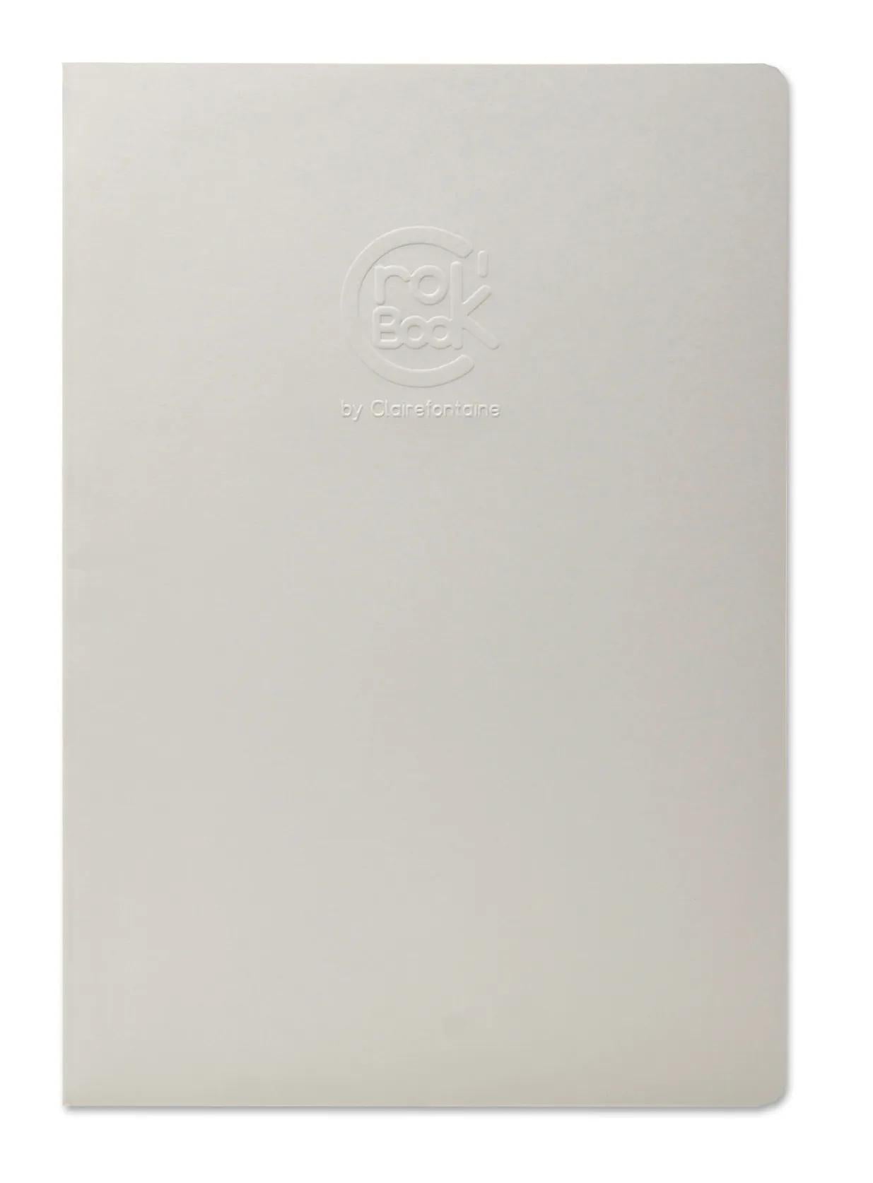 Crok'Book Piqué book 24F A4 90g F - Light grey (Pack x10)
