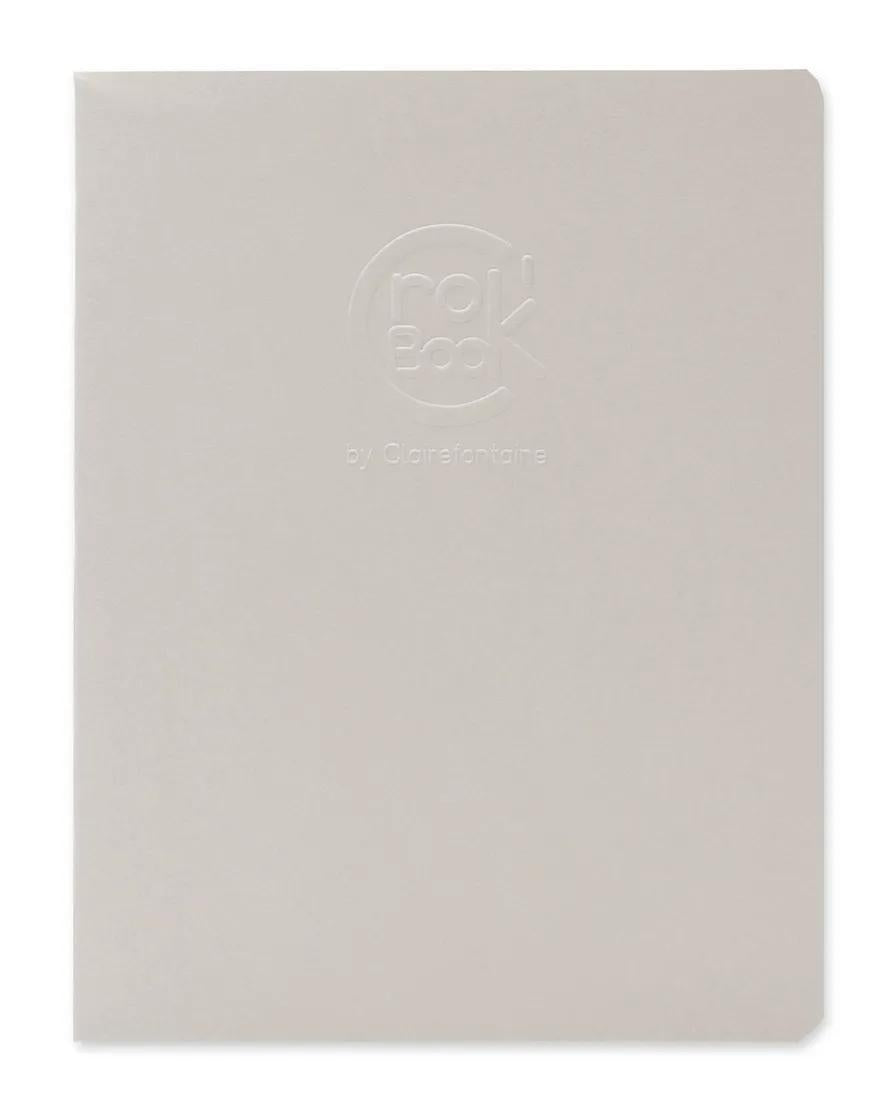 Crok'Book nicked book 24F 17x22cm 90g F - Light grey (Pack x10)