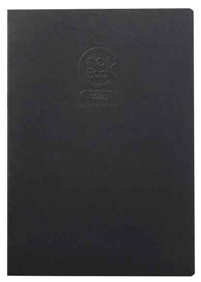 Crok'Book carnet piqué 20F A4 160g F - Noir (lot de 10)