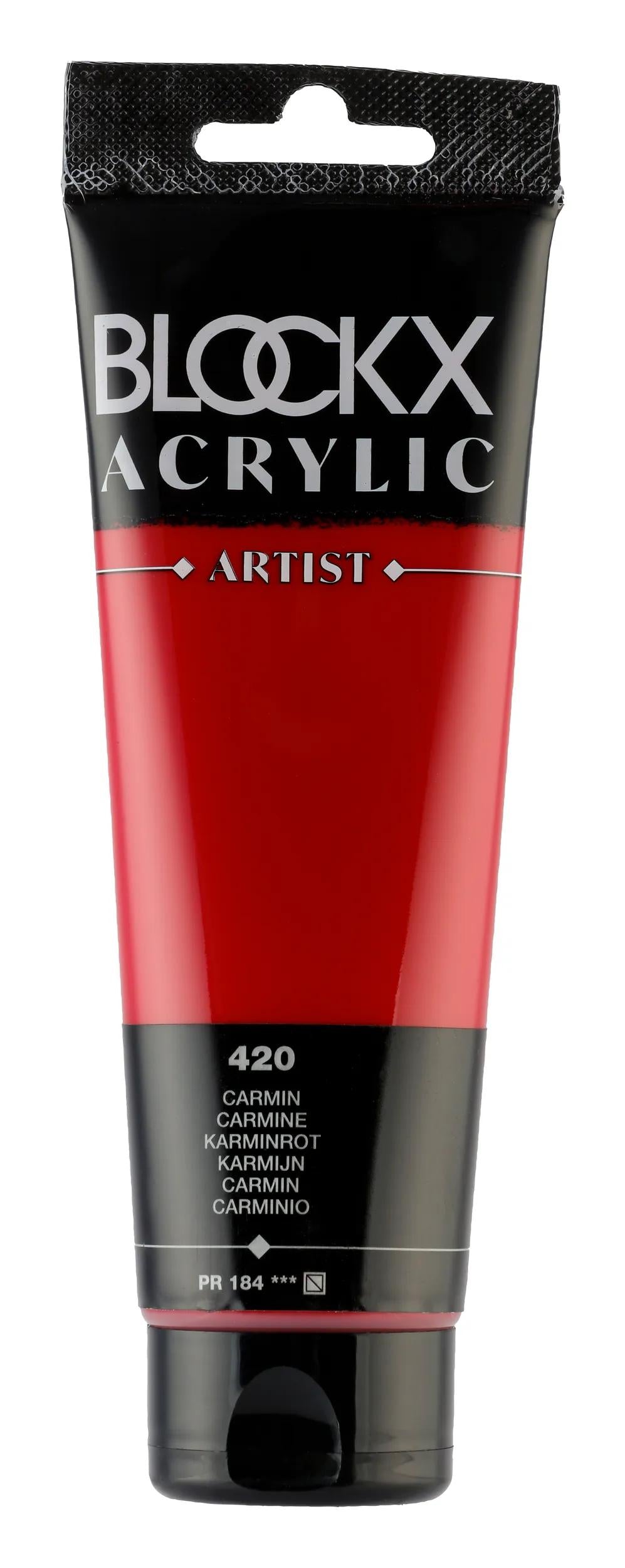 Fine acrylic paint tube 120ml - Carmin 420 (Pack x3)