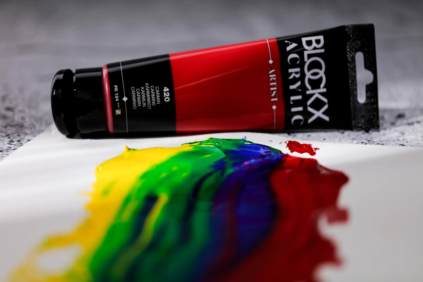 Fine acrylic paint tube 120ml - Carmin 420 (Pack x3)