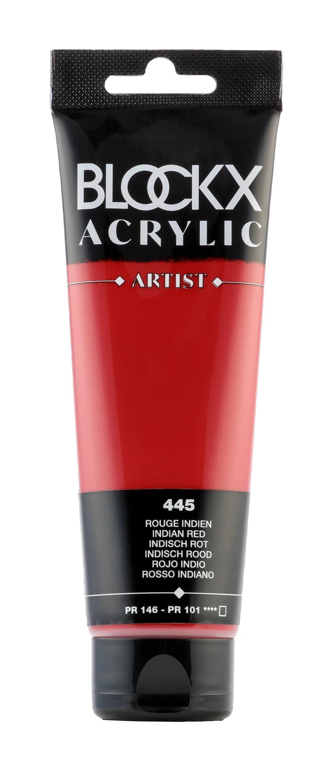 Fine acrylic paint tube 120ml - Indian Red 445 (Pack x3)