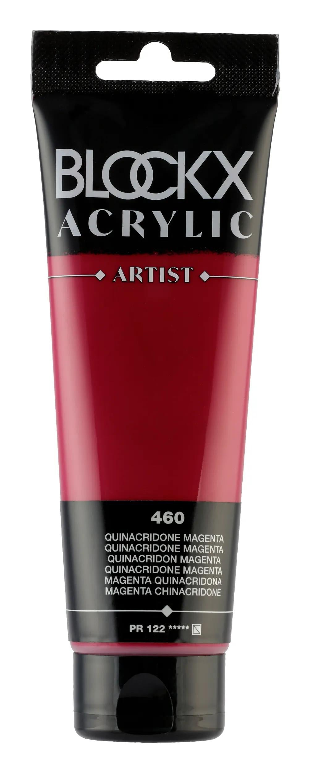 Fine acrylic paint tube 120ml - Quinacridone magenta 460 (Pack x3)