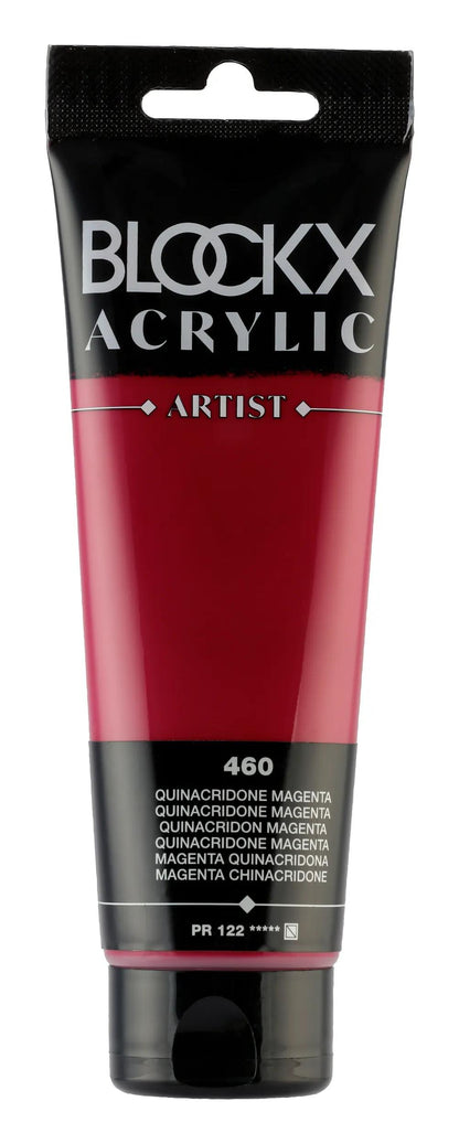 Fine acrylic paint tube 120ml - Quinacridone magenta (lot de 3)