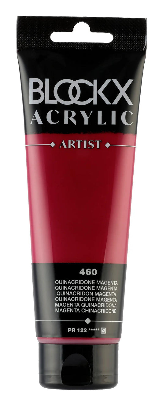 Fine acrylic paint tube 120ml - Quinacridone magenta 460 (Pack x3)
