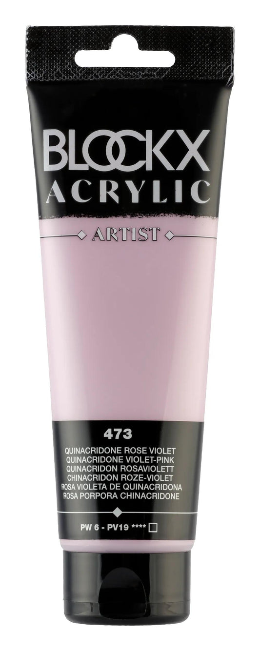 Fine acrylic paint tube 120ml - Quinacridone pink purple 473 (Pack x3)