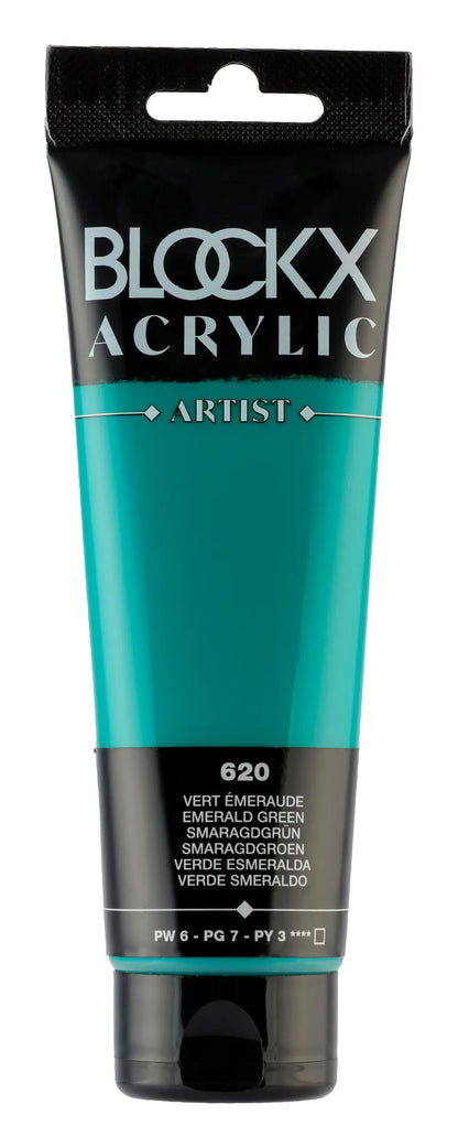 Fine acrylic paint tube 120ml - Green emerald 620 (in bundle 3)