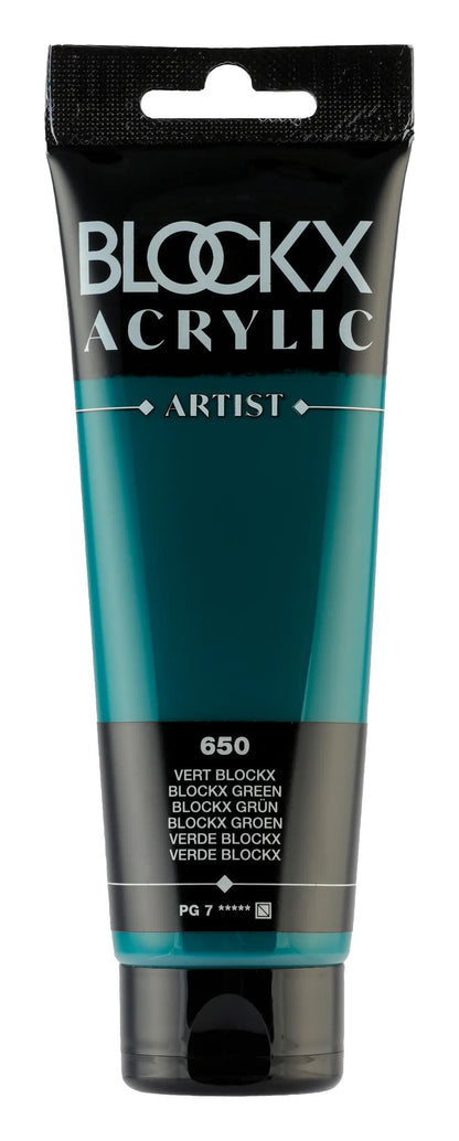 Fine acrylic paint tube 120ml - Green blockx (lot de 3)