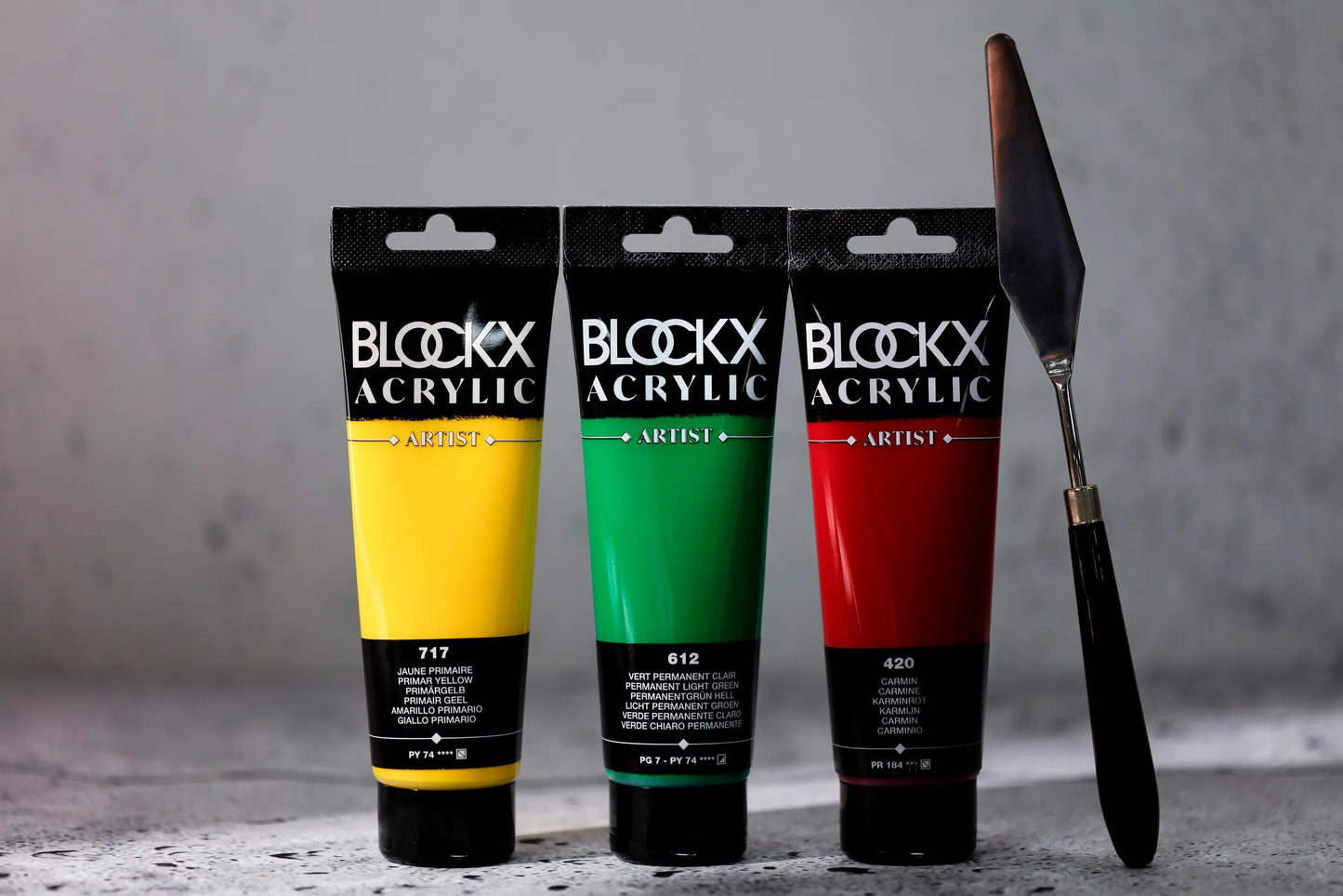 Fine acrylic paint tube 120ml - Primary yellow 717 (Pack x3)