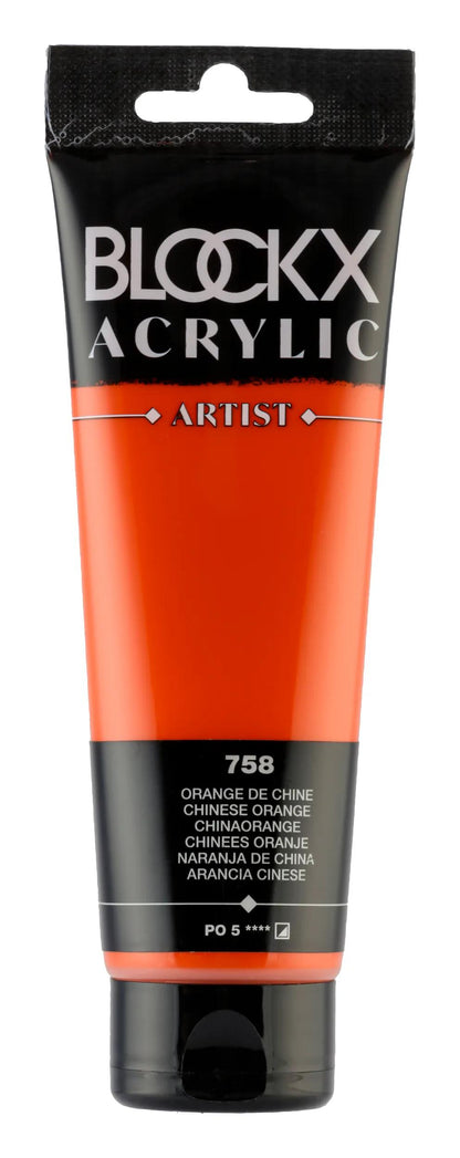 Tubo di vernice acrilico fine 120ml - Arancione dalla Cina (confezione da 3)