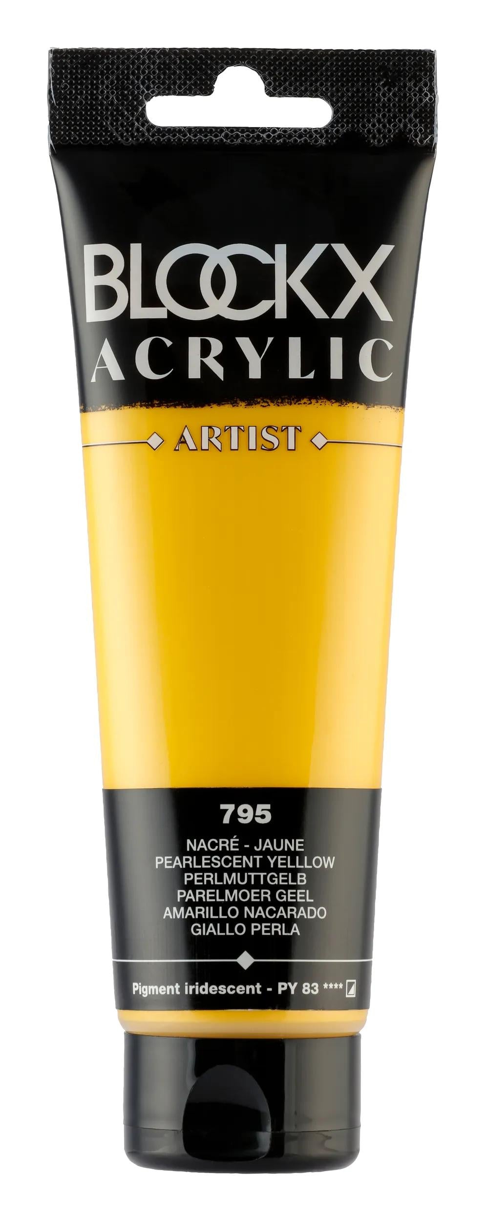 Fine acrylic paint tube 120ml - Yellow 795 (Pack x3)