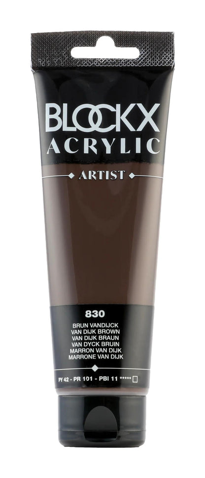 Fine acrylic paint tube 120ml - Brown Van Dijk 830