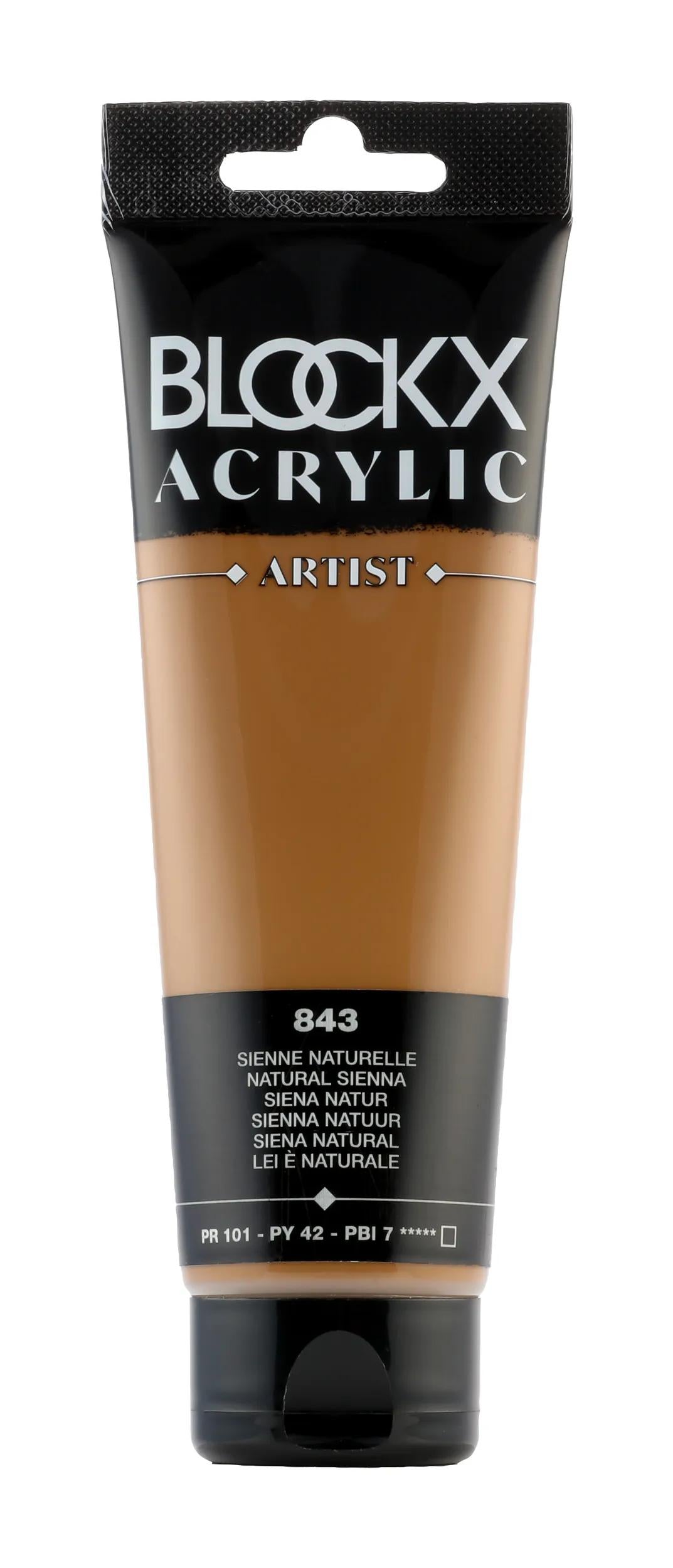 Fine acrylic tube paint 120ml - Natural Siena 843 (Pack x3)