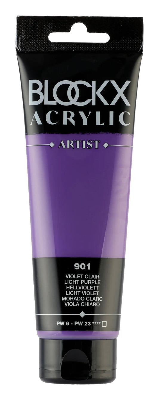 Fine acrylic paint tube 120ml - Light purple 901 (Pack x3)