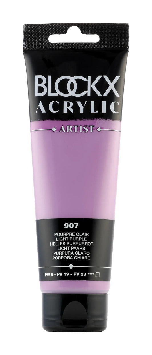 Fine acrylic paint tube 120ml - Light purple 907 (Pack x3)
