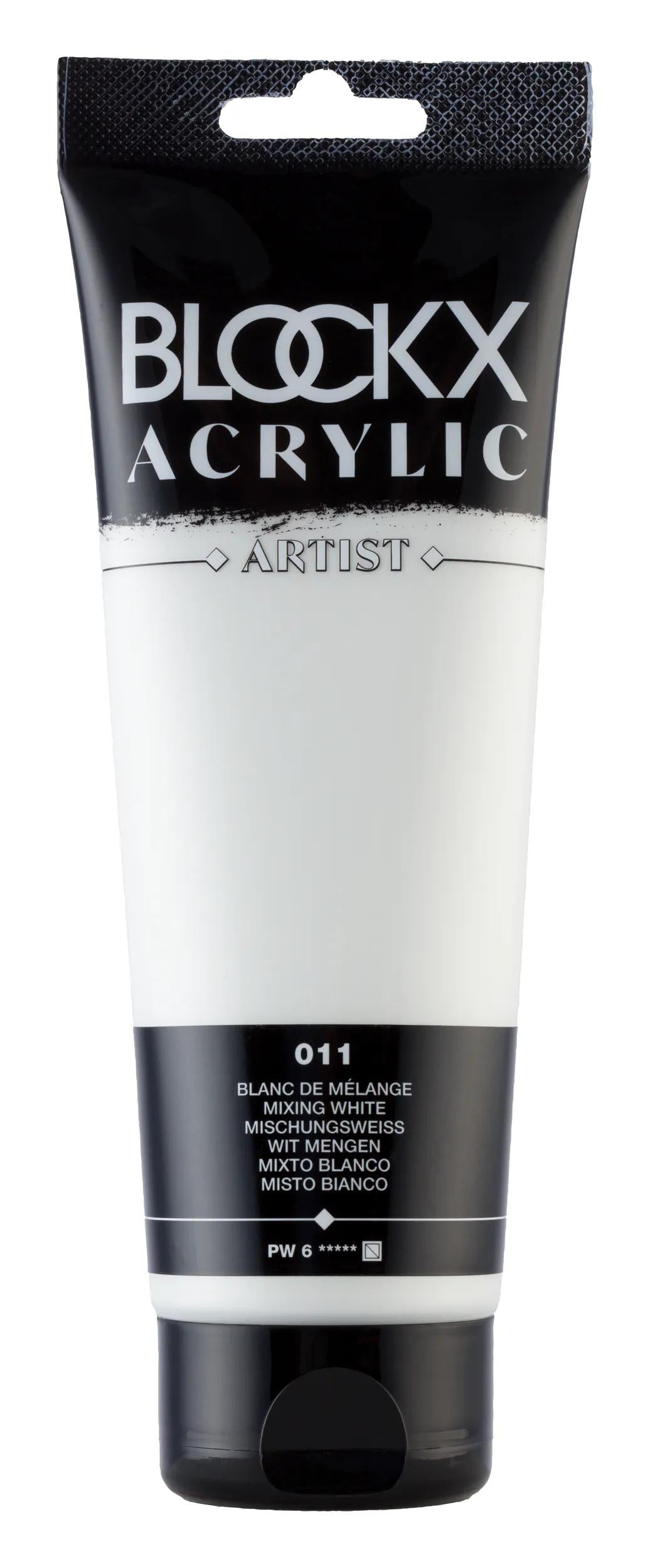 Fine acrylic paint tube 250ml - Mixing white 11 (Pack x3)