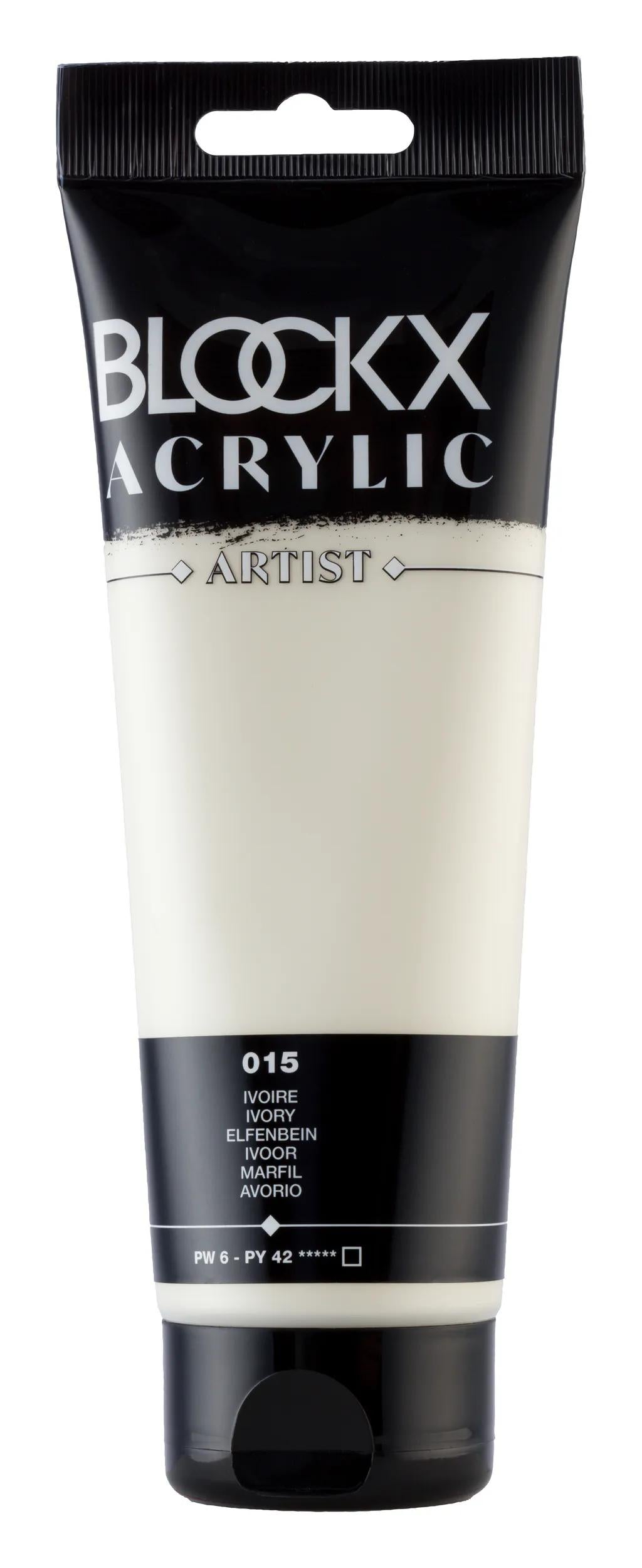 Fine acrylic paint tube 250ml - Ivory 15 (Pack x3)