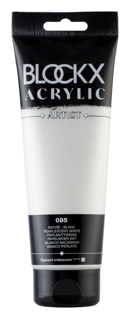Fine acrylic paint tube 250ml - White pearly (lot de 3)