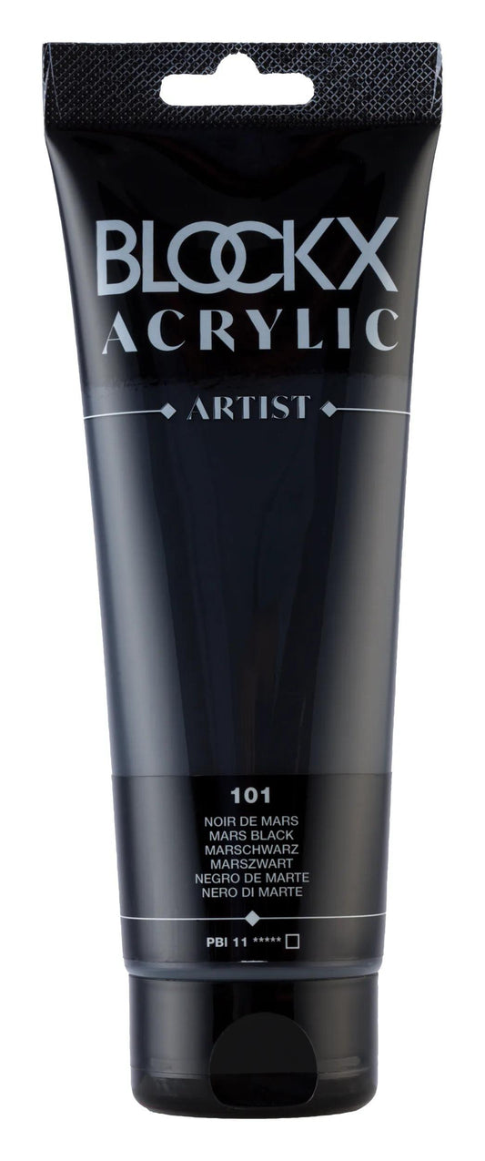 Fine acrylic tube 250ml - Black from March 101 (Pack x3)
