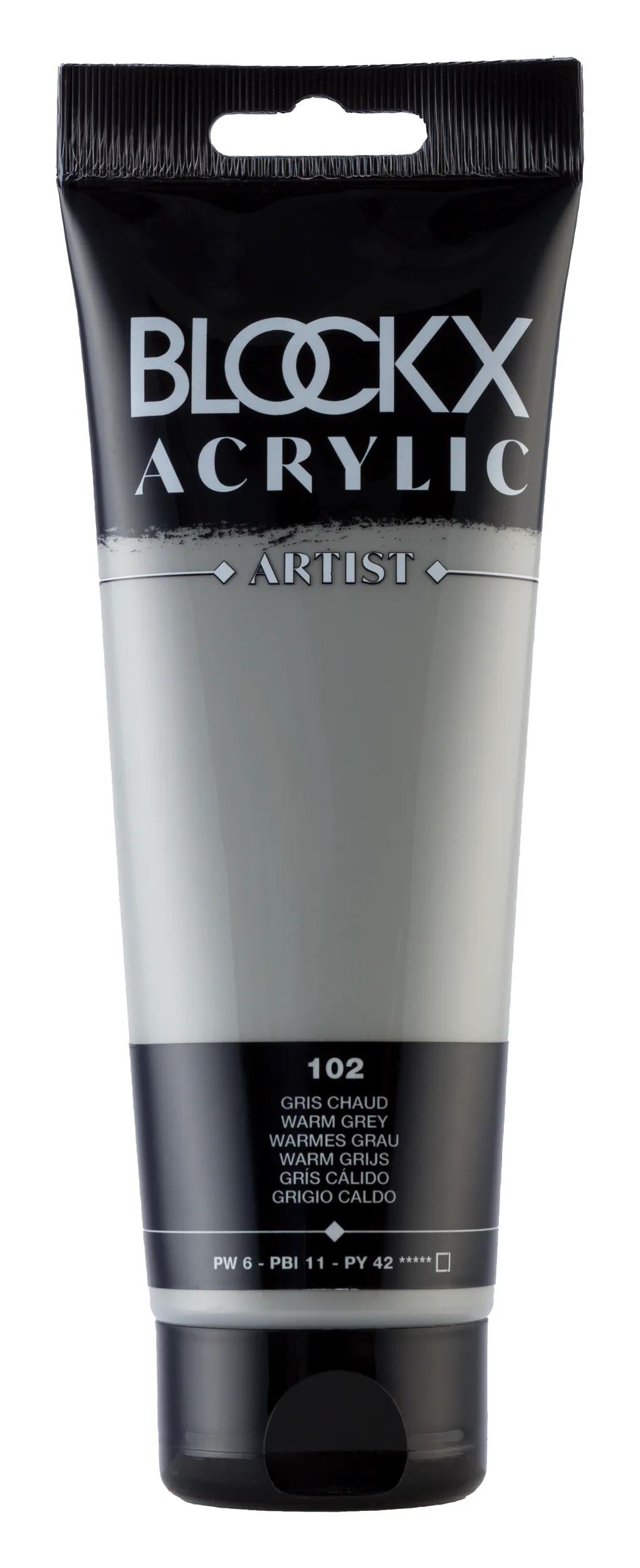 Fine acrylic paint tube 250ml - Hot grey (Lot x3)