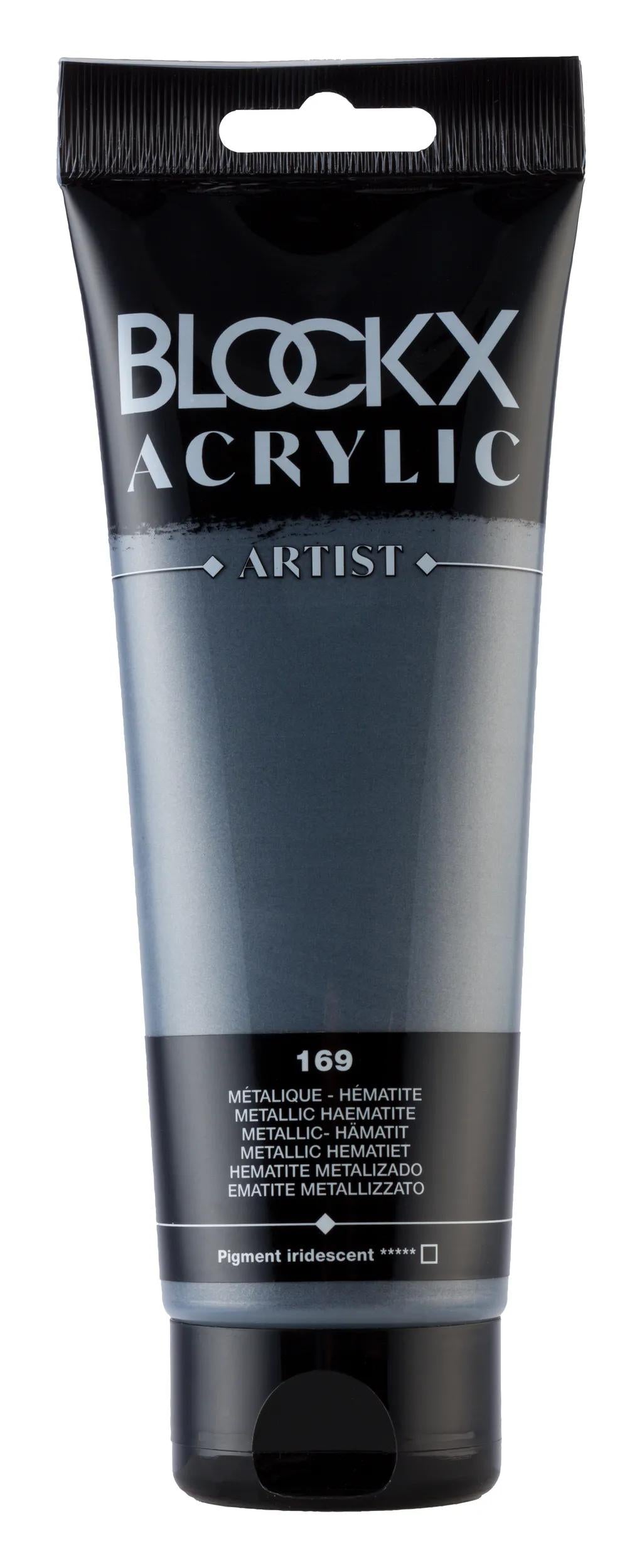 Fine acrylic paint tube 250ml - Metallic Hematite (Lot x3)