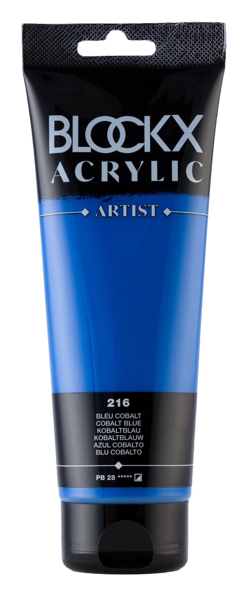Fine acrylic paint tube 250ml - Blue cobalt 216 (Pack x3)
