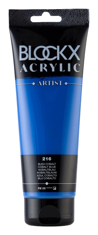 Fine acrylic paint tube 250ml - Blue cobalt (lot de 3)