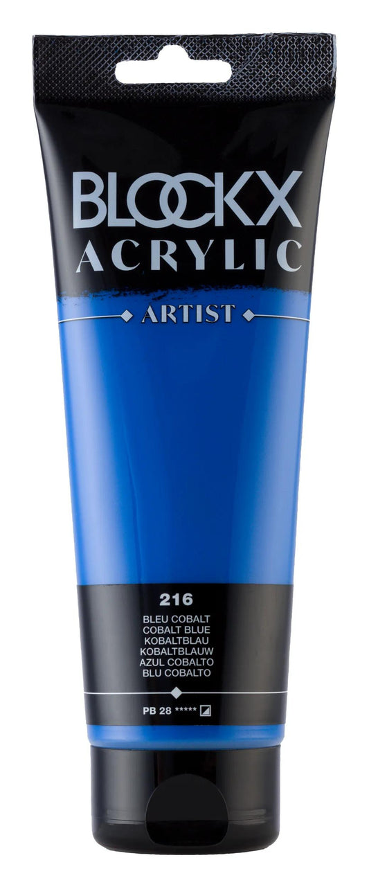Fine acrylic paint tube 250ml - Blue cobalt 216 (Pack x3)