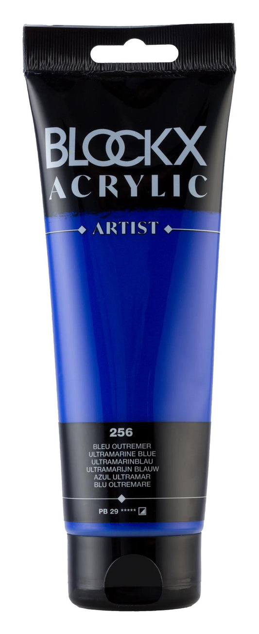 Fine acrylic paint tube 250ml - Blue overseas 256 (Pack x3)