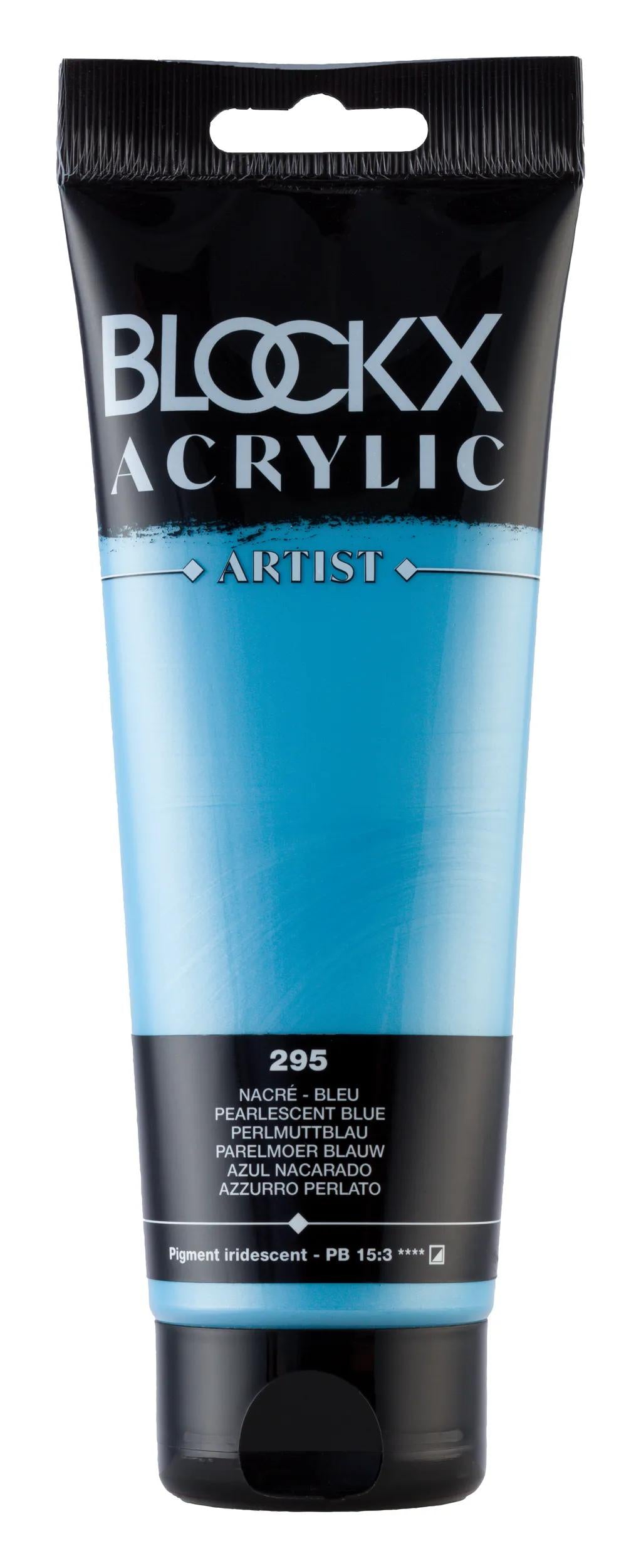 Fine acrylic paint tube 250ml - Pearl blue 295 (Pack x3)