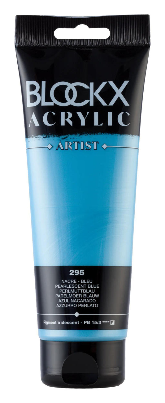 Fine acrylic paint tube 250ml - Pearl blue 295 (Pack x3)