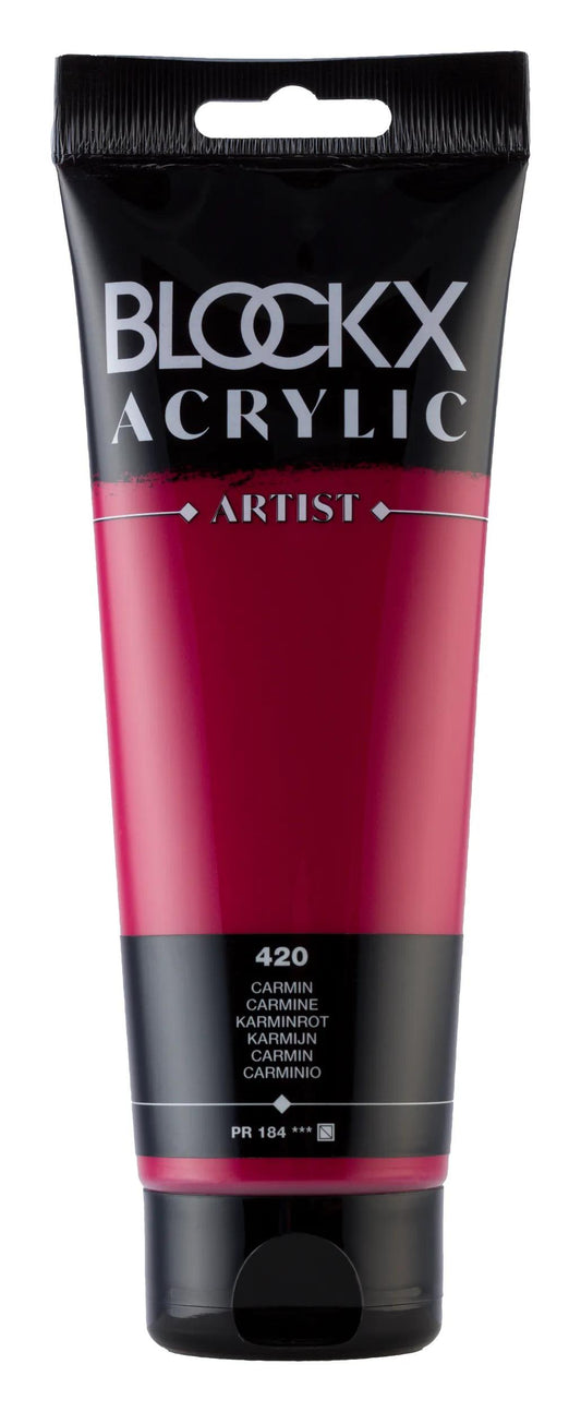 Fine acrylic paint tube 250ml - Carmin 420 (Pack x3)