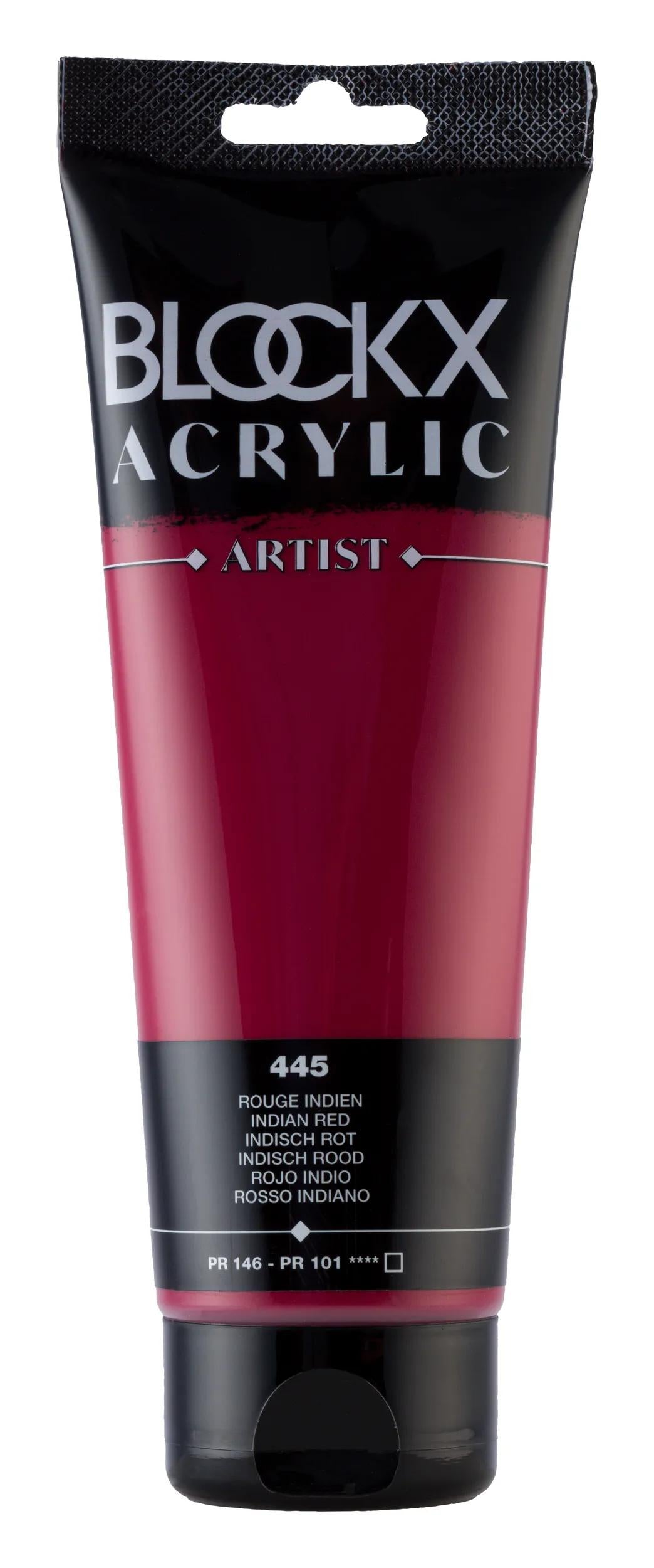 Fine acrylic paint tube 250ml - Indian red 445 (Pack x3)