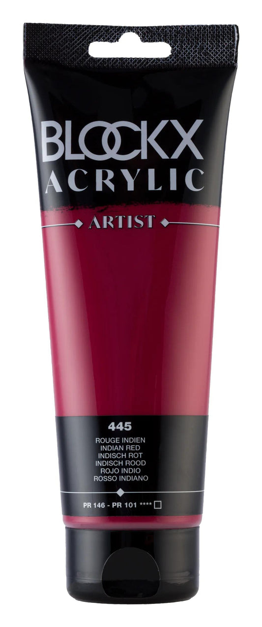Fine acrylic paint tube 250ml - Indian red 445 (Pack x3)