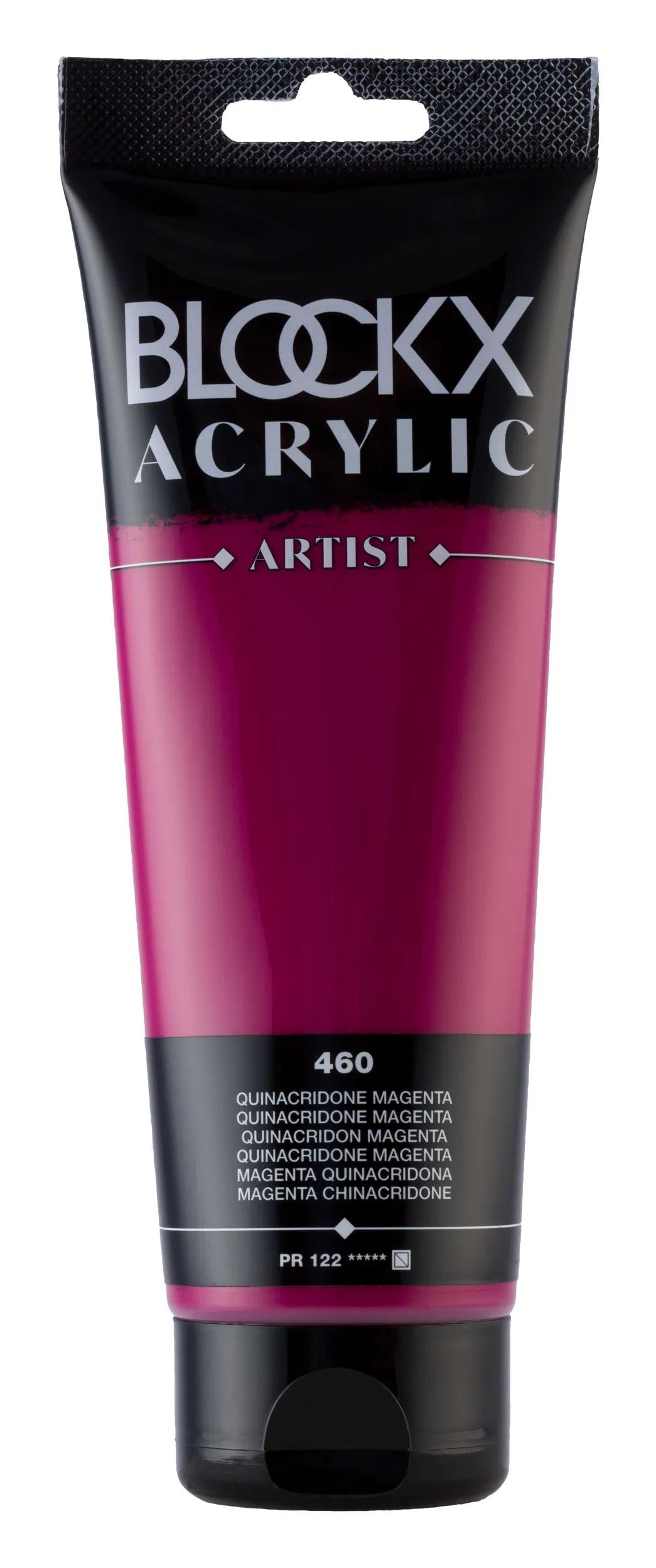 Fine acrylic paint tube 250ml - Quinacridone magenta 460 (Pack x3)