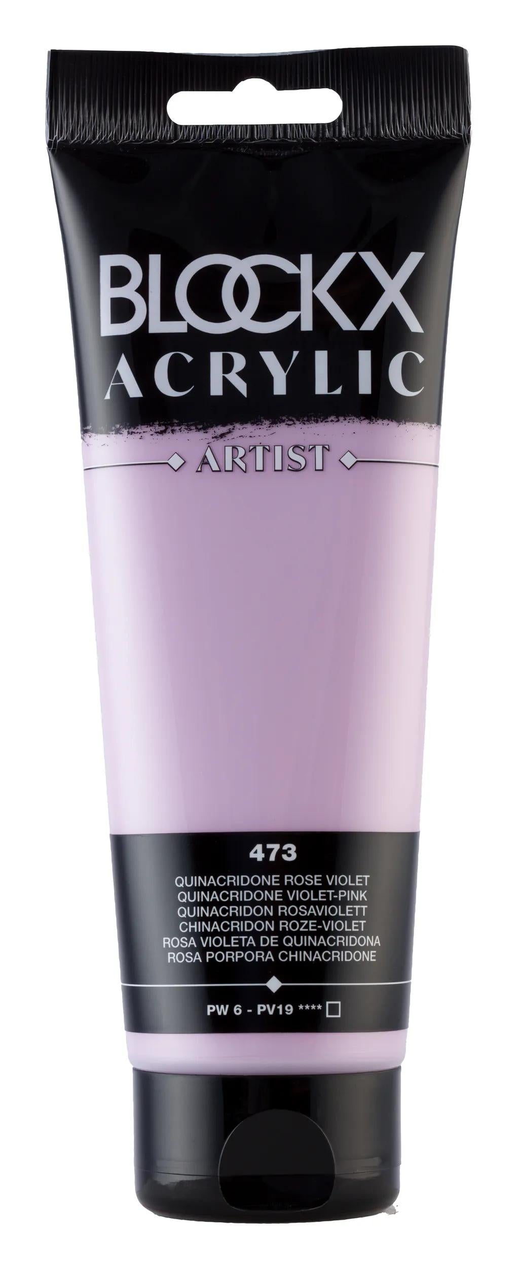 Fine acrylic paint tube 250ml - Quinacridone pink purple 473 (Pack x3)