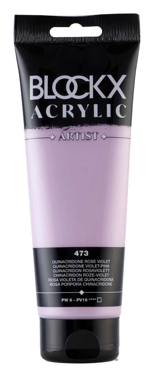 Fine acrylic paint tube 250ml - Quinacridone pink purple 473 (Pack x3)