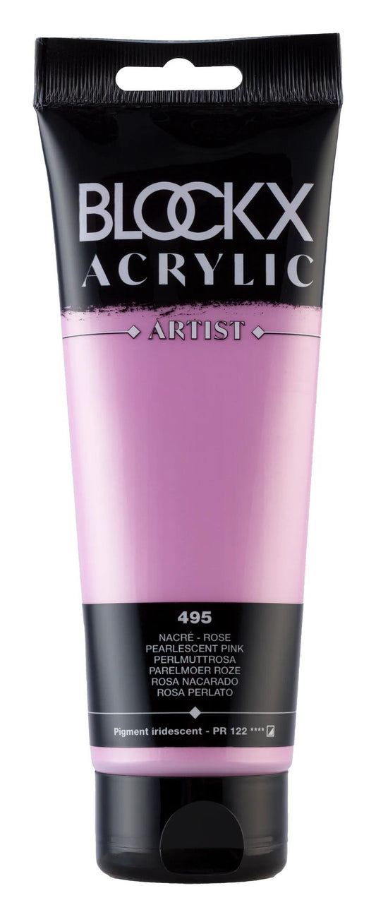 Fine acrylic paint tube 250ml - Pink pearl 495 (Pack x3)