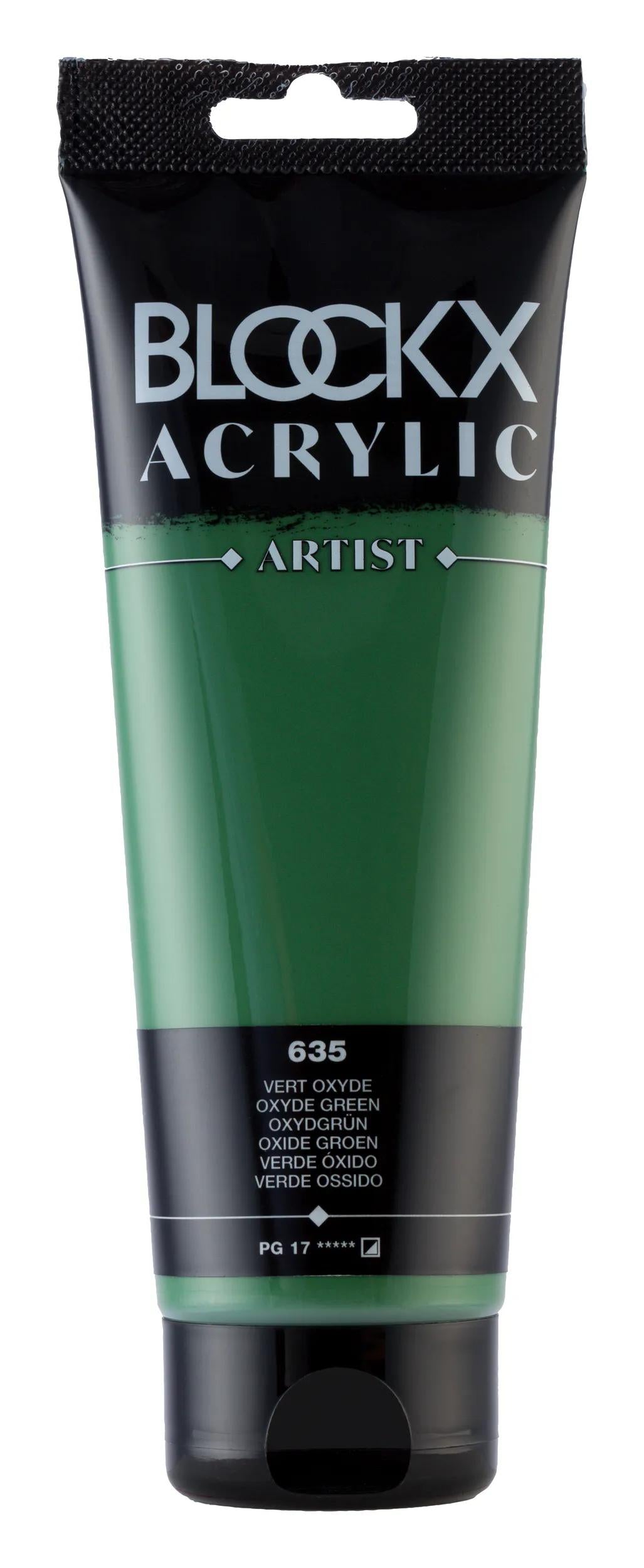 Fine acrylic paint tube 250ml - Green oxide 635 (Pack x3)